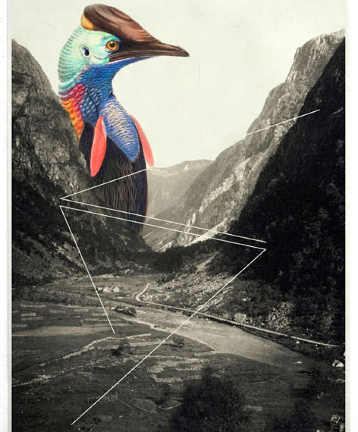 Armilla I, 2013,<br />
Digital print and coloured pencils on handmade paper, 50x70 cm