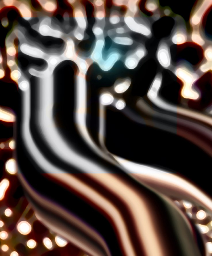 Galaxy Hopping, 2021<br />
digital print mounted on plexi, 110 x 90 cm