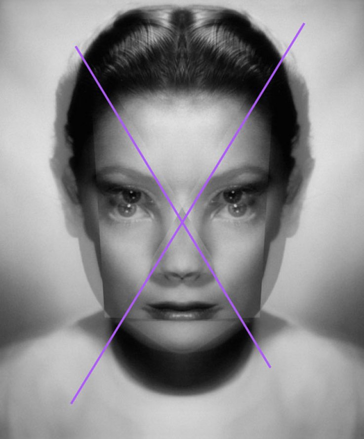 Rear Window I [Grace Kelly], 2014, <br />
Inkjet print and acrylic colour spray on archival mat paper, 90 x 110 cm